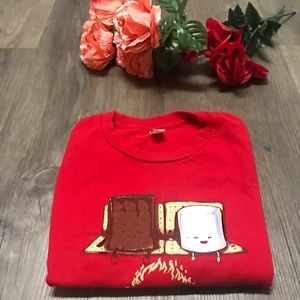 S'mores Baby Tee - Red