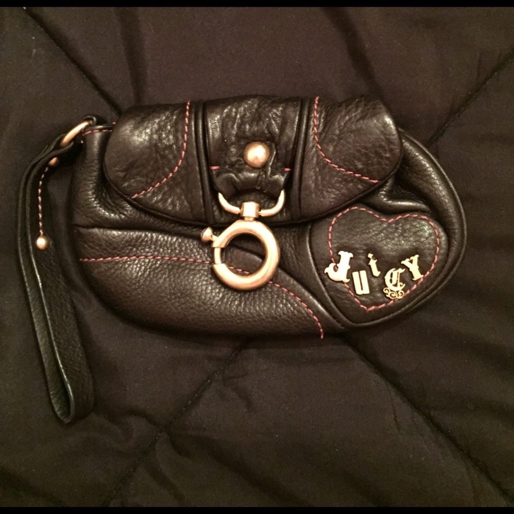 Juicy Couture 100% Auth.Black Wristlet BRAND NEW