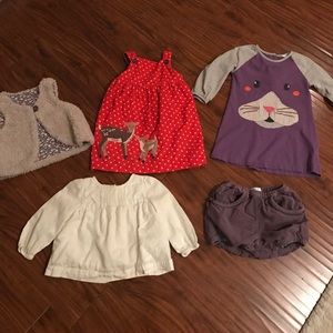 Lot of Boden Girls 18-24 month dresses, tops, vest