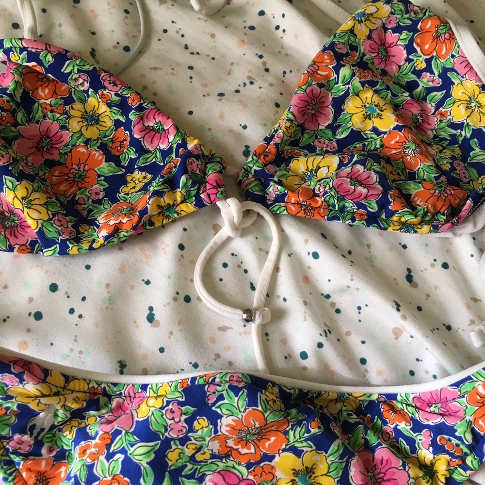 RALPH LAUREN FLORAL BIKINI SET GENTLY USED 🌸🌊🌸