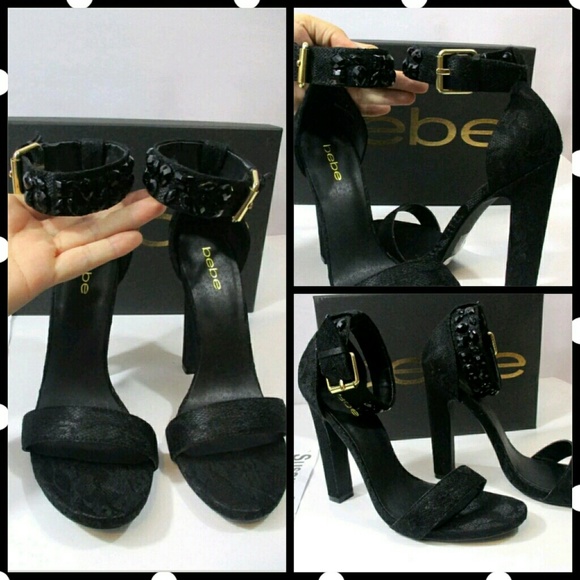 New in box sateena jeweled high heel shoes. - Picture 4 of 7