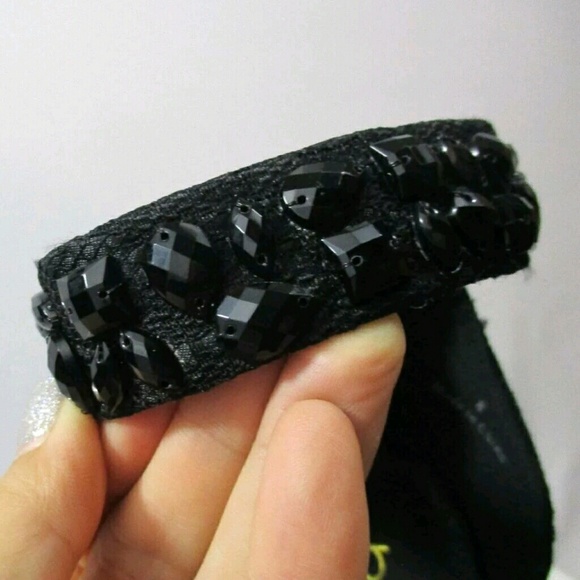 New in box sateena jeweled high heel shoes. - Picture 5 of 7