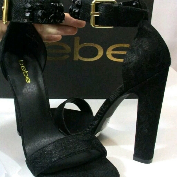 New in box sateena jeweled high heel shoes. - Picture 6 of 7