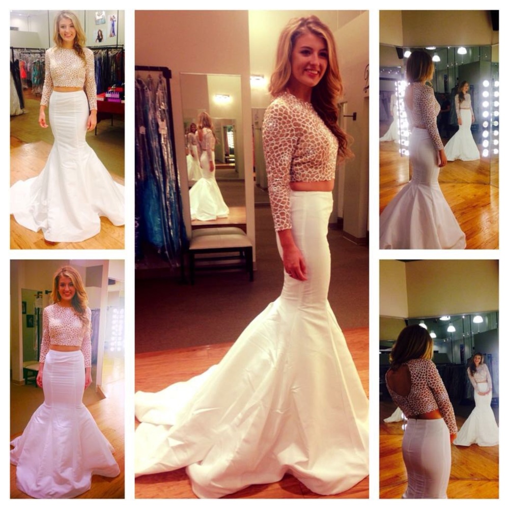 Sherri Hill 2 piece sz. 3/4 altered from an 8.