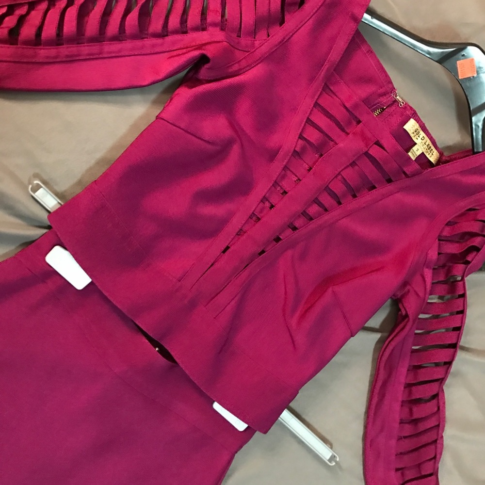 Bandage skirt and shirt