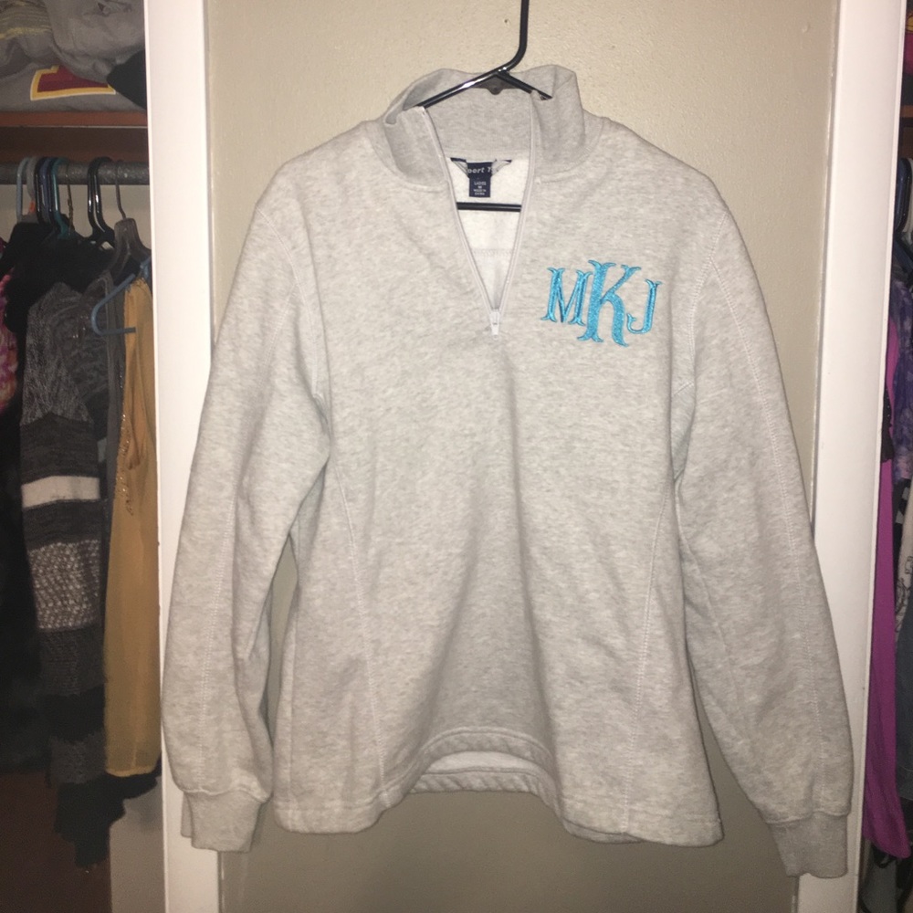  1/4 Zip Monogrammed Pullover
