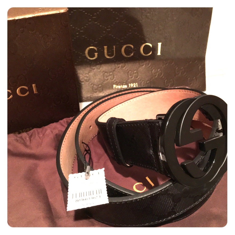 Authentic Designer Belt Gucci Imprime