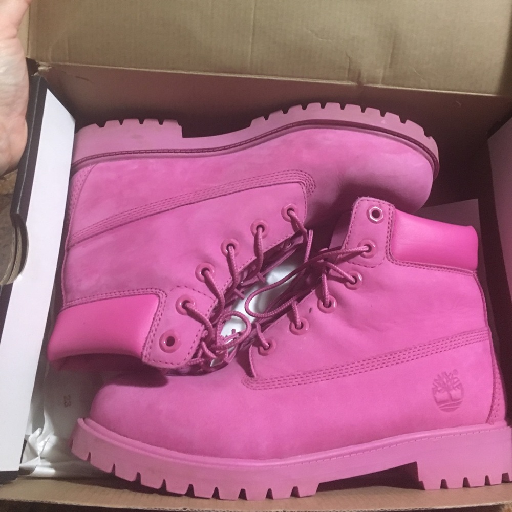 Pink Timberland Boots