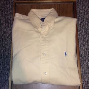 Ralph Lauren Yellow Oxford Shirt (Medium)