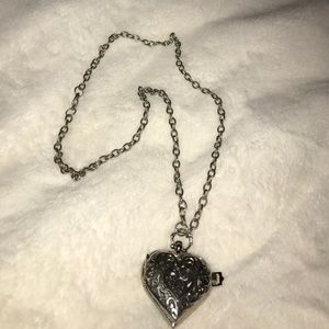 Urban Outfitter heart clock locket