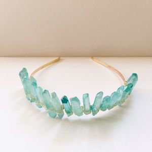 3/6 SALE! Handmade Quartz Crown Headpiece (Bridal)
