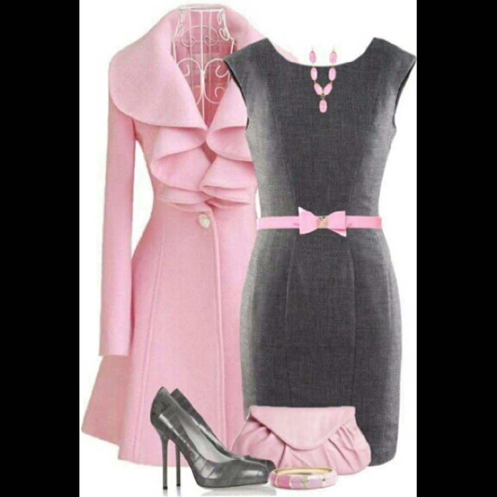Pink trench coat New with tags - M -