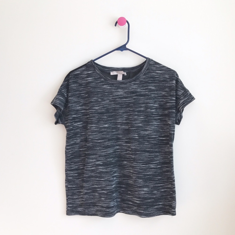 Forever 21 Contemporary heathered black top