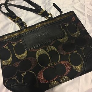 Black & gold &a rose gold purse