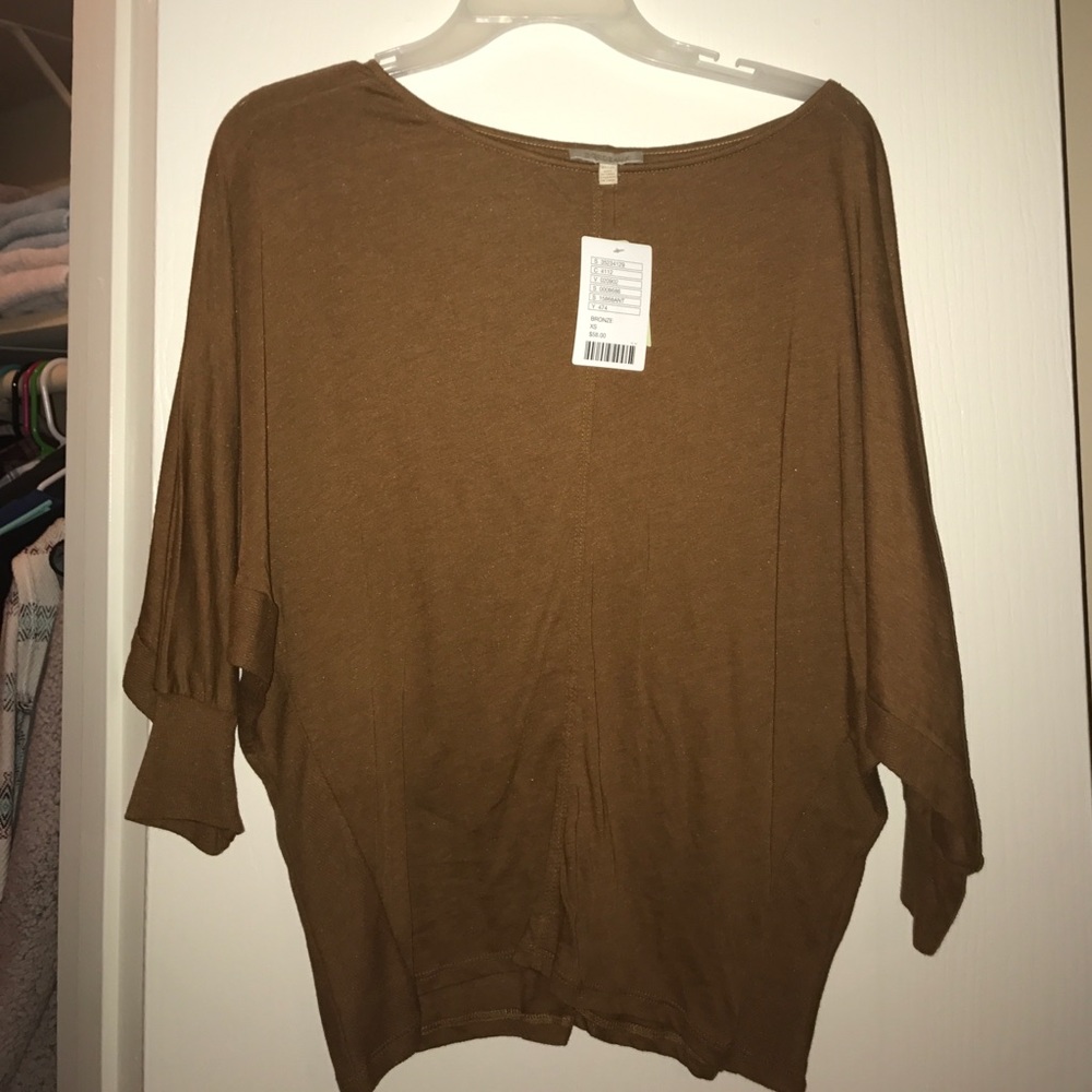 Brown half sleeve shirt