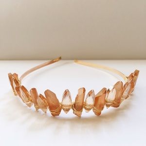 3/3 SALE! Handmade Quartz Headpiece (Bridal)