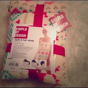 Bath and Hair wrap with colorful deer print