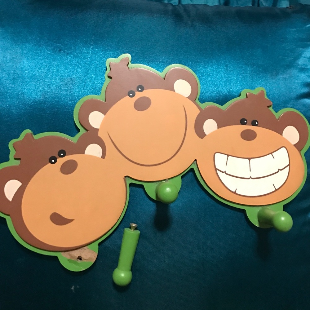 3 little monkeys clothes hanger