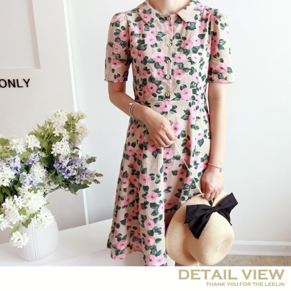 Beautiful anthropologie type korean made dress