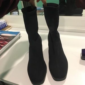 Brand new ASOS square toe ankle sock boots