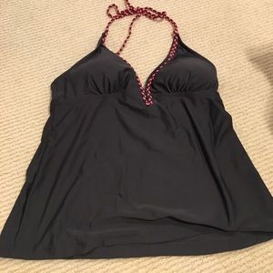 Matching grey tankini top