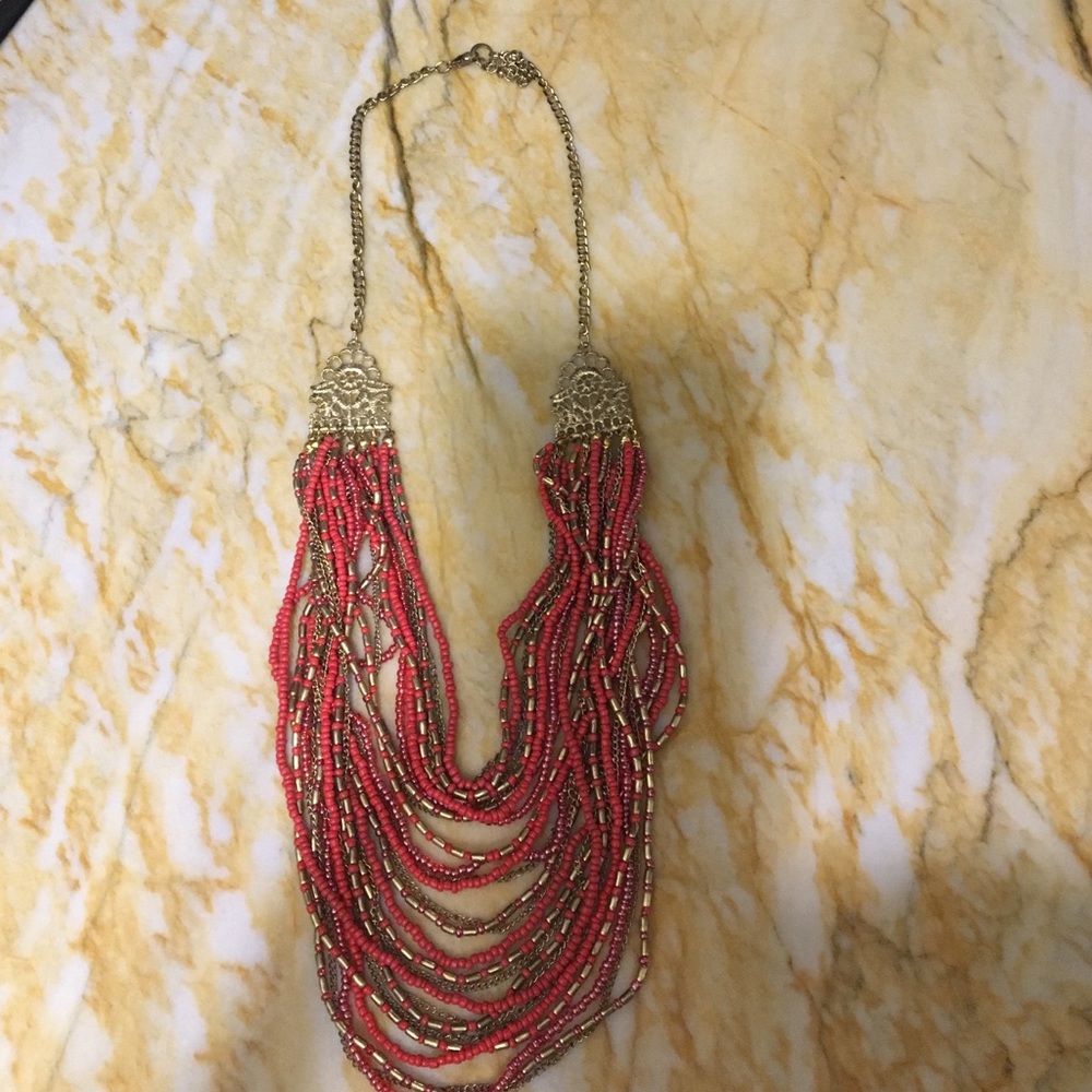 Red and Gold Necklace
