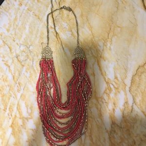 Red and Gold Necklace