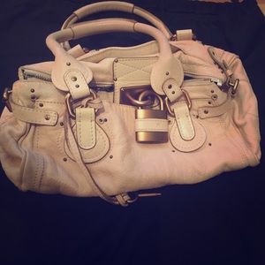 Chloe Paddington bag in blush pink.