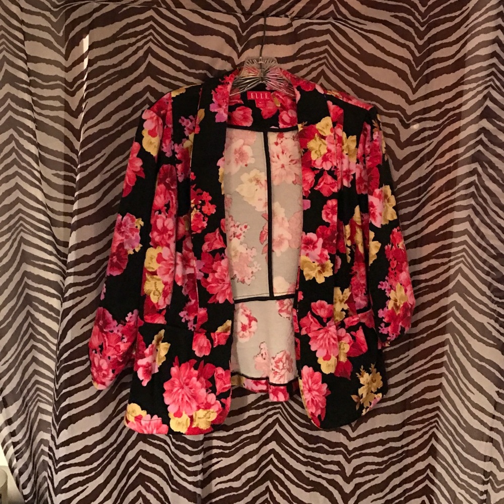 Floral blazer
