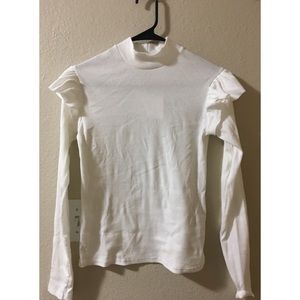 Zara ribbed high neck long sleeve