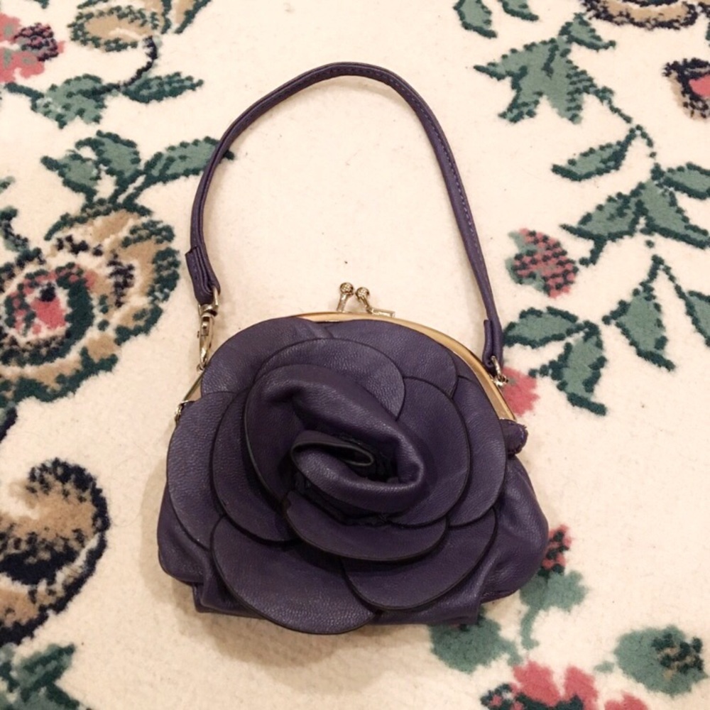 Purple Rose Wristlet