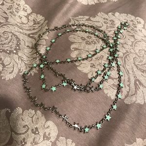 Star ⭐️ Necklace, Long & Thin (in photo on frame)