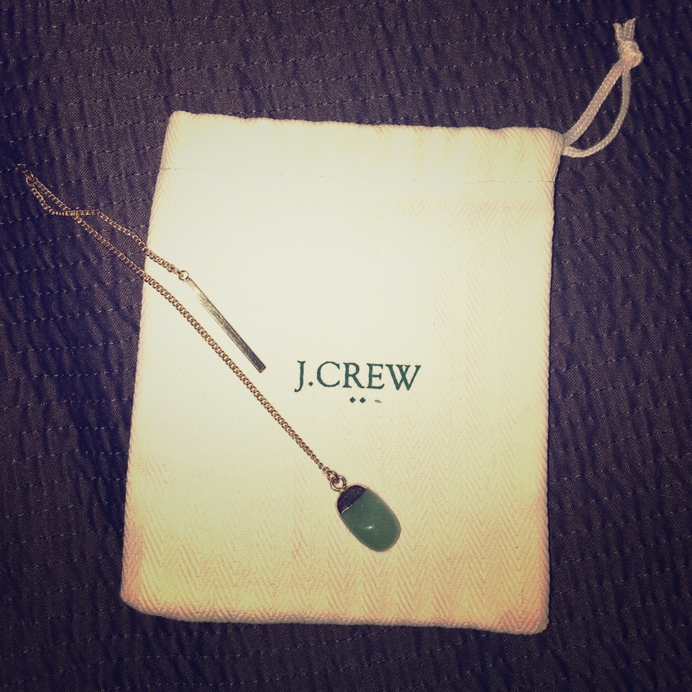 J. Crew gold long necklace