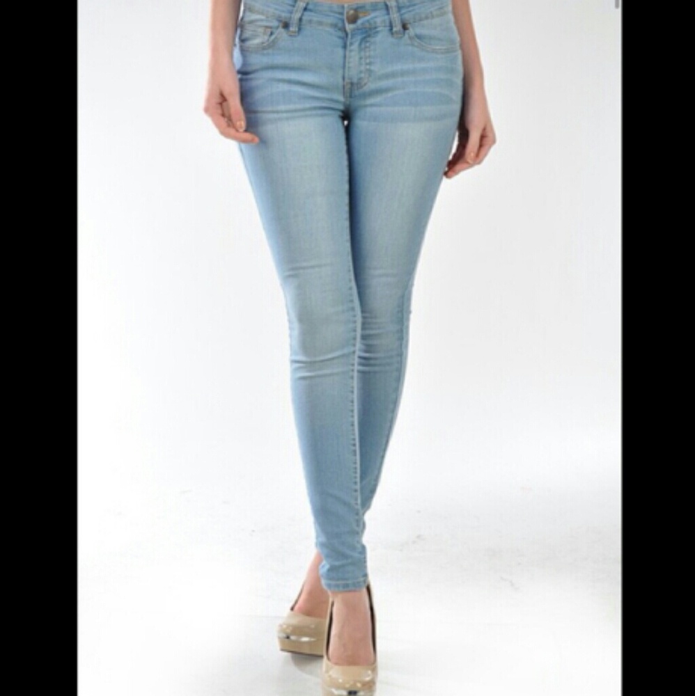 Hollister light blue jeggings