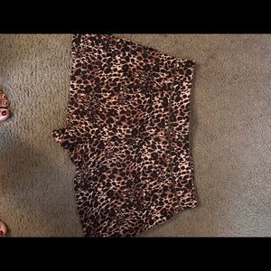 Leopard print shorts