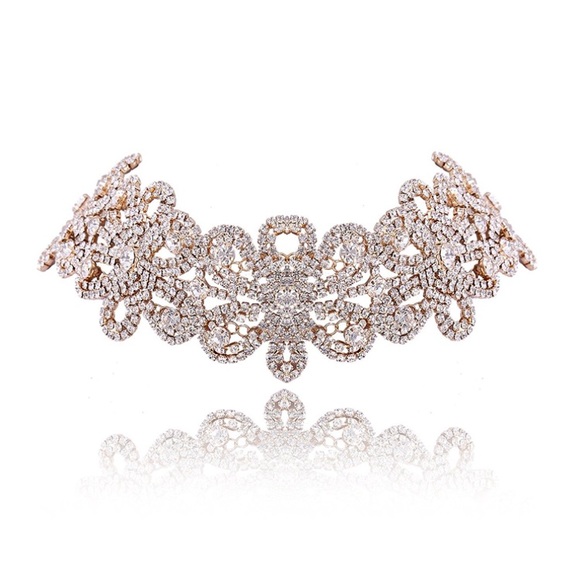 NWOT Elegant Bling Choker Necklace - Picture 2 of 4