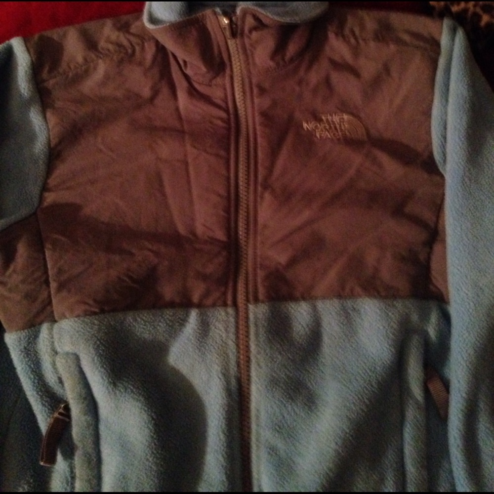 Little girl north face jacket worn