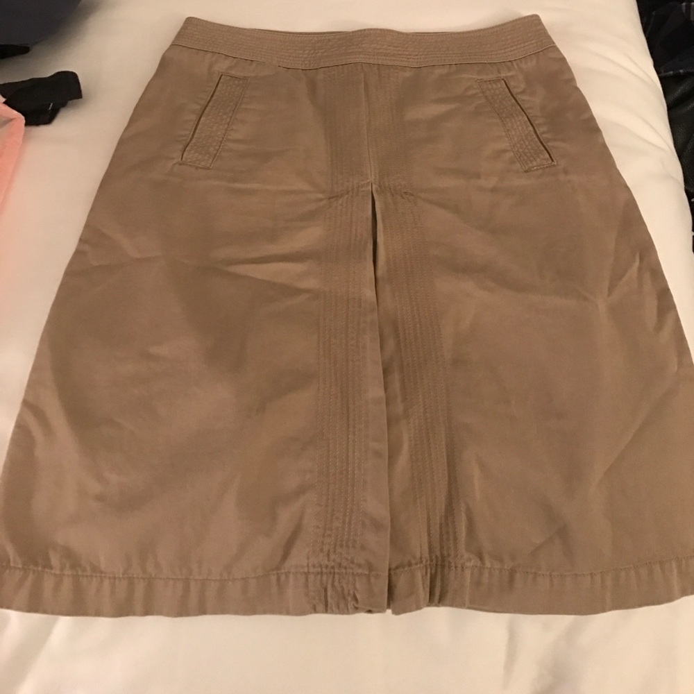J Crew classic twill knee length skirt