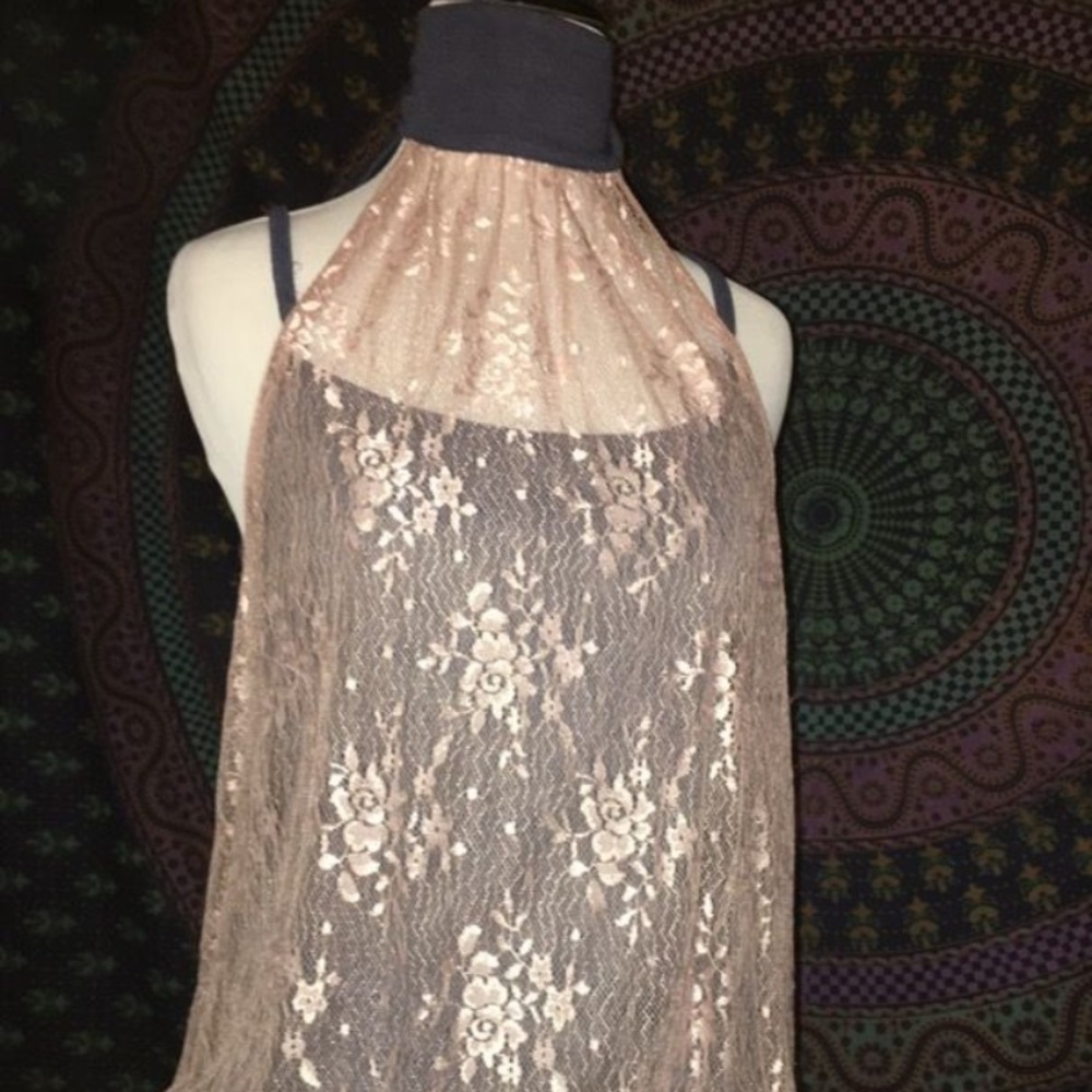 .:*SALE*:.  Lace Covered Tank