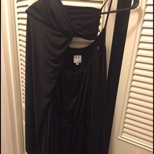 Unique, Flattering Black Halston Dress!