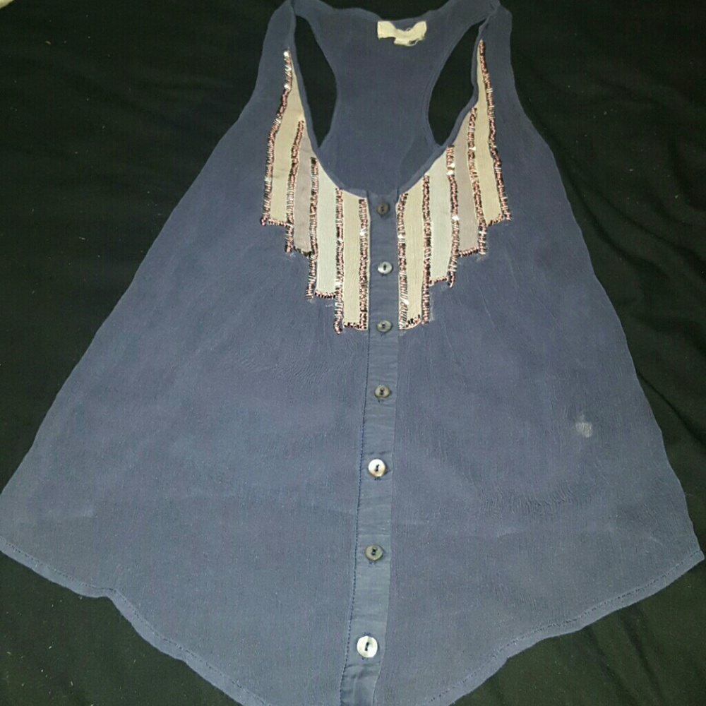 sheer beaded top