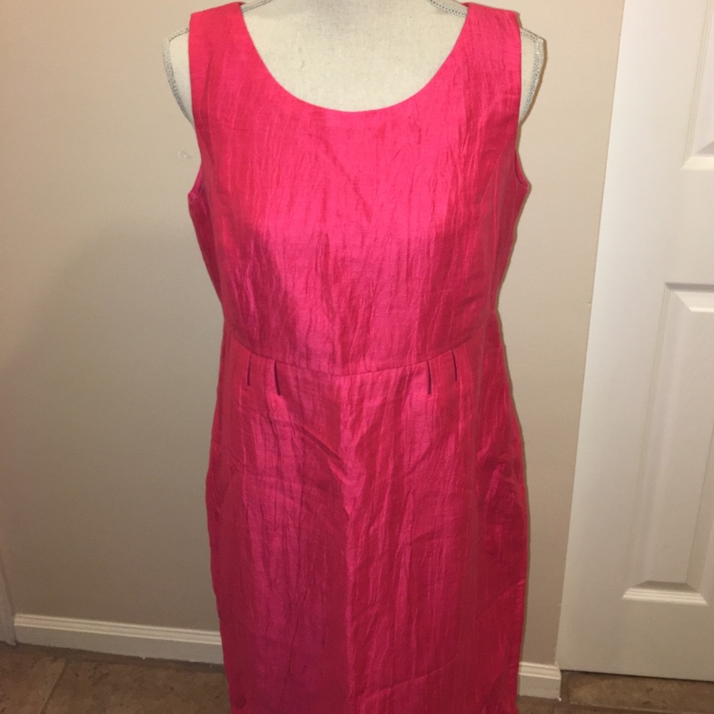 Precis Pink Linen Blend Dress