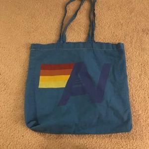 Aviator Nation beach bag.