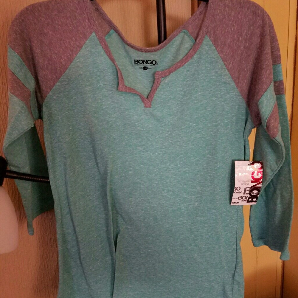 Bongo grey and light blue shirt