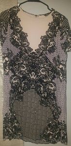 Express blush and black dress!