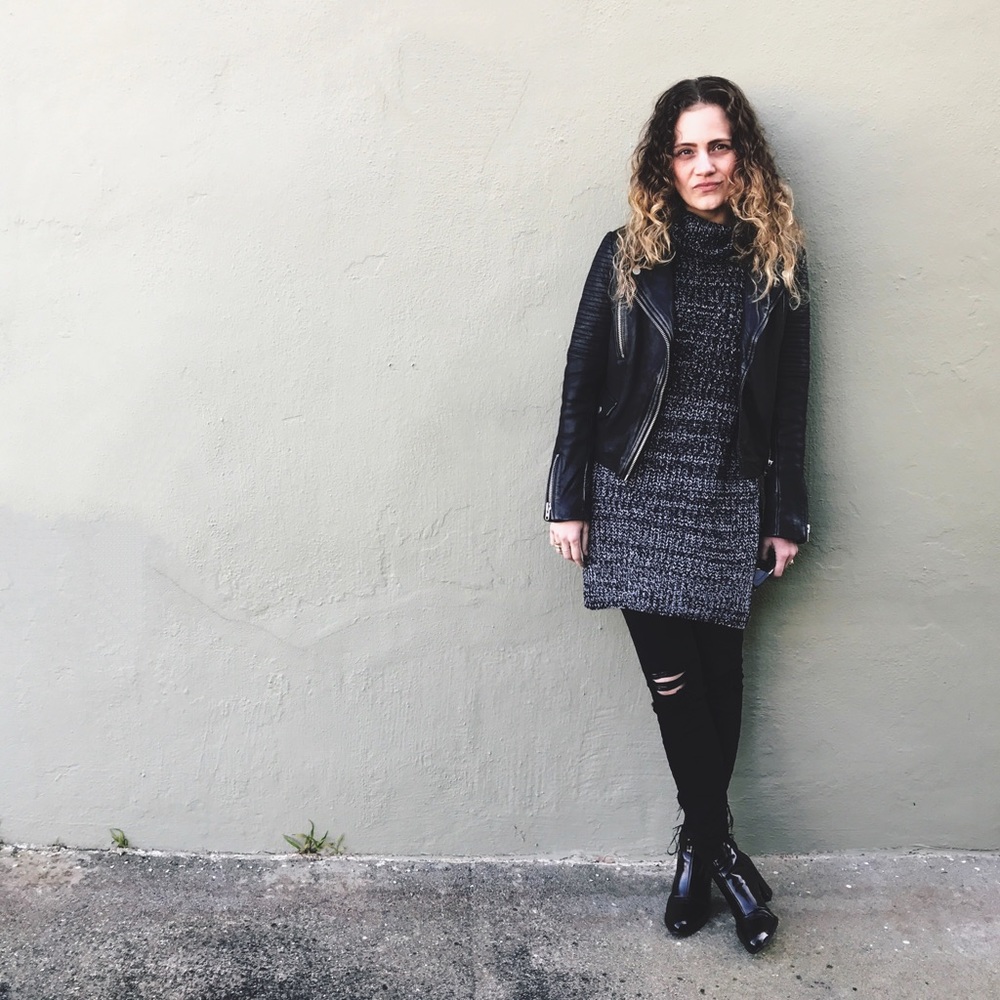 Chunky Marled Knit Tunic