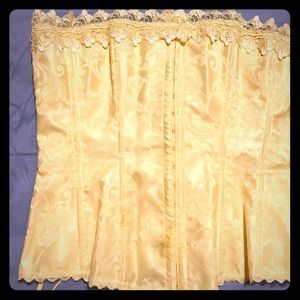 Fredericks of Hollywood yellow corset size 36