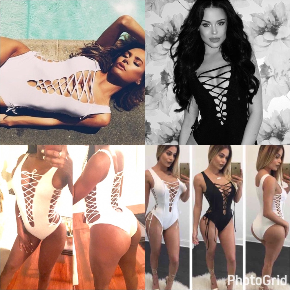 SOLD OUT 🔥"All Tied Up" Swimsuit/Bodysuit 🔥 - Picture 2 of 2