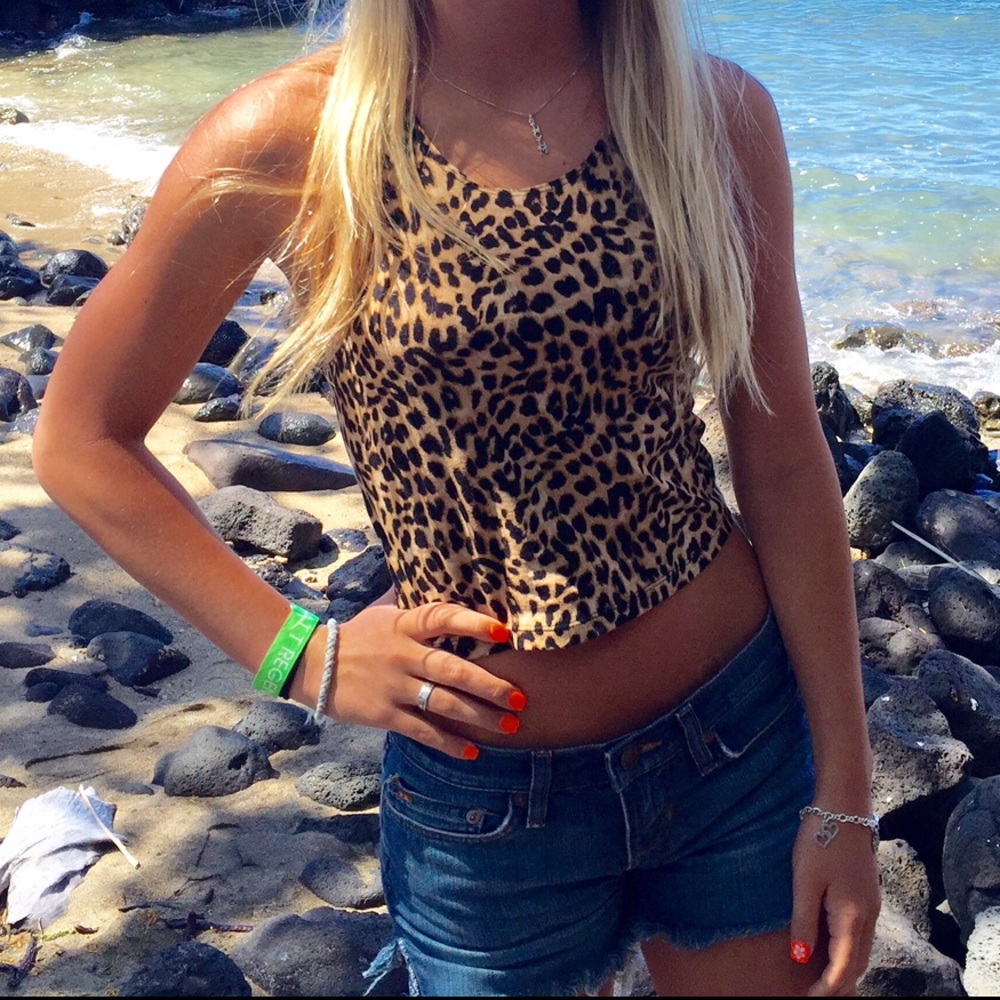Cheetah Print Crop Top