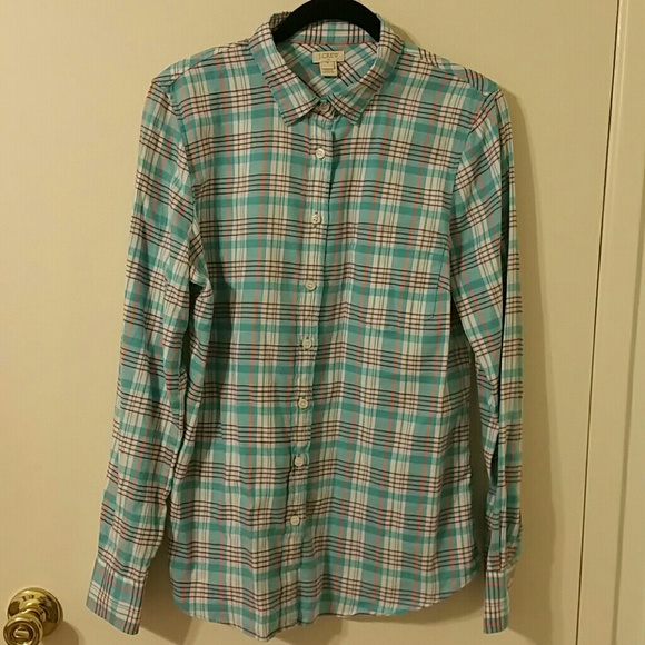 Jcrew flannel plaid button down shirt - Picture 3 of 6